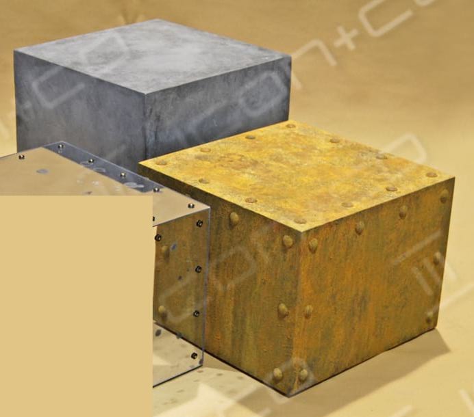 MDF display boxes & cubes & risers, MDF display boxes, relief textured, riser, urban vintage distressed paint effects, fake faux rust, stone, concrete, scenic painting artist, wooden timber boxes box, vm, mannequin bases, cubes