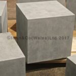 Fake concrete effect shop display product plinths podiums